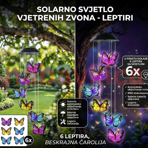 Led Solarne Lampe sa dekoracijom