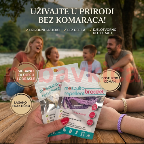 Narukvica Protiv Komaraca Za Decu i Odrasle