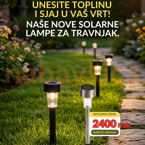 Solarna Lampa Za Dvorište 10 komada