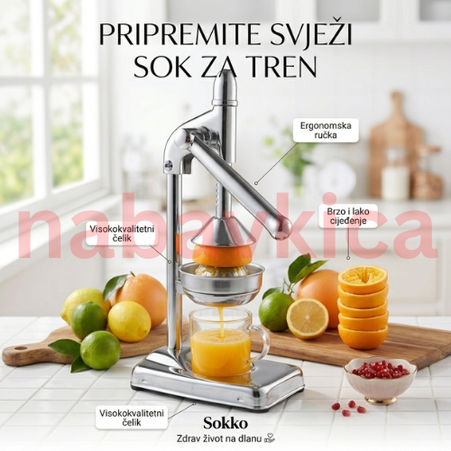 Profesionalna Ručna Cediljka 100% Prirodno