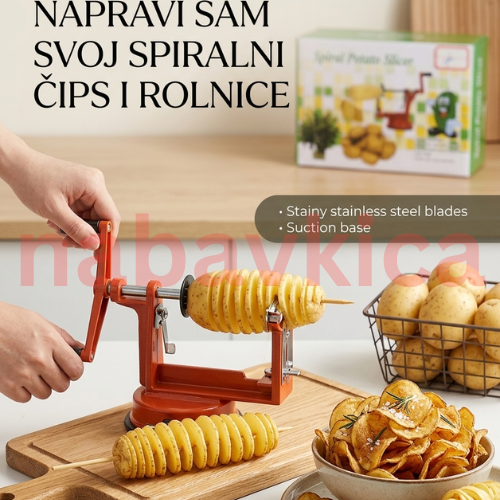 Mašina za pravljenje čipsa i rolnica od krompira