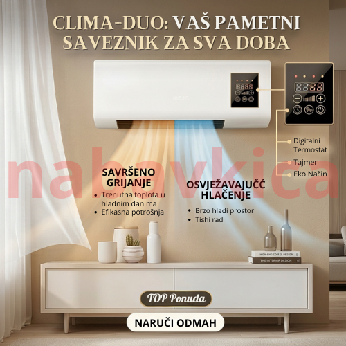 2 U 1 Smart Klima Hlađenje + Grejanje