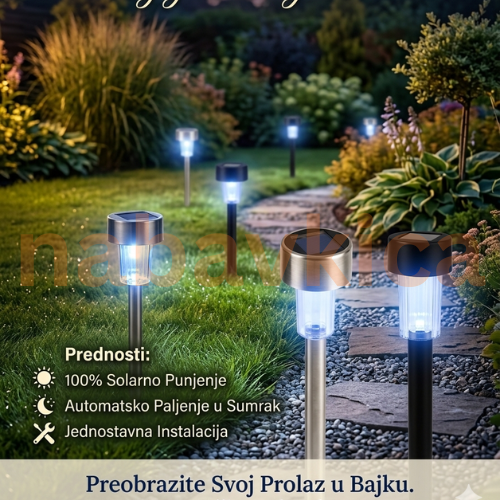 Solarna Lampa Za Dvorište 10 komada